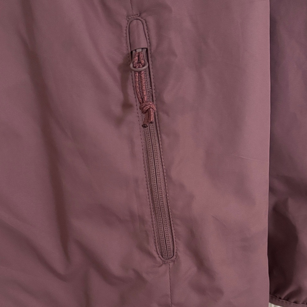 Burgundy Hooded Rain Jacket - Picture 2 of 3
